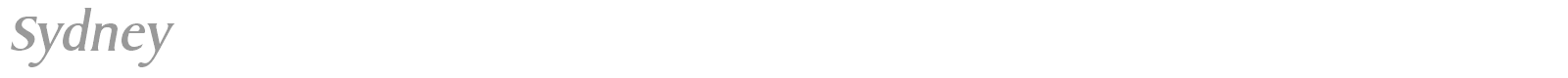 Sydney font preview